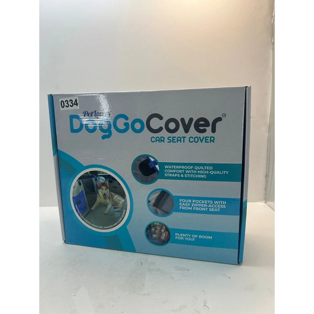 Pet Lovers DogGoCover Car Seat Cover Pets OS Gray New